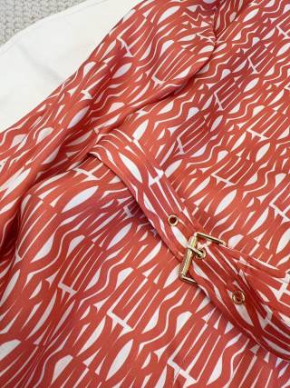 CD 2025 Printed Shirt Dress Silk