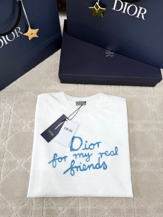 CD 25 Slogan Letter Short Sleeves T-shirt Cotton