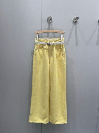 Loewe 25 Pattern With Belt Jeans Cotton