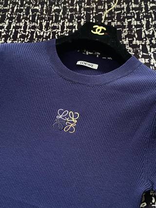 Loewe 25 Slim Sleeved T-Shirt Tencel