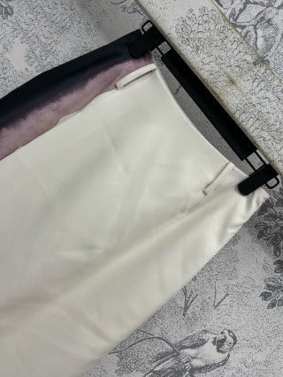 CD 25 Floral Print Maxi Skirt Beige Polyester