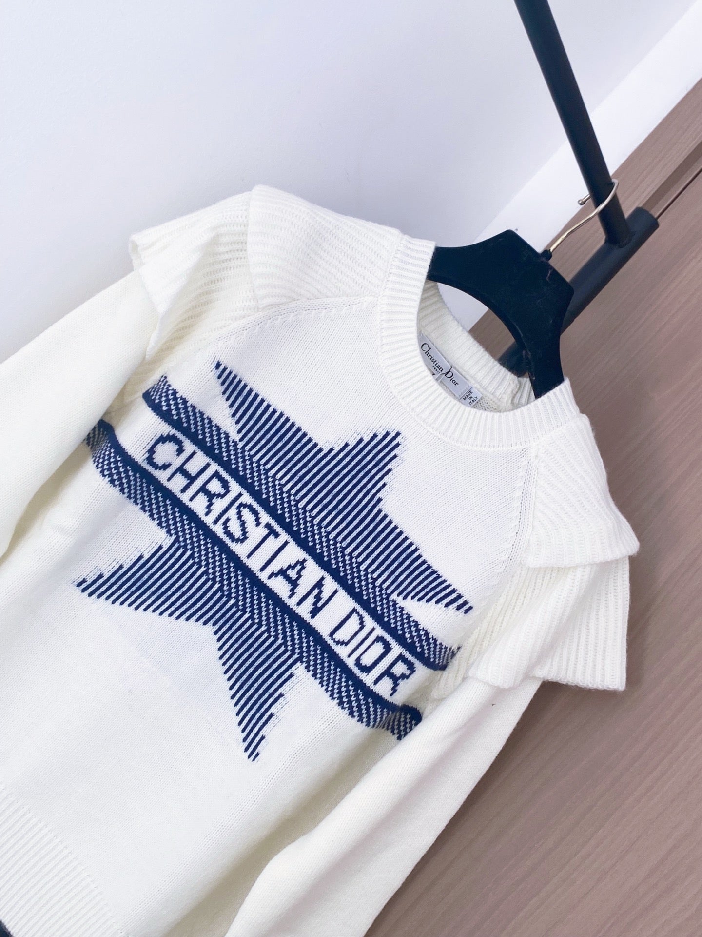 Dior 2025 Long-Sleeve Shirt with Logo Pattern Wool