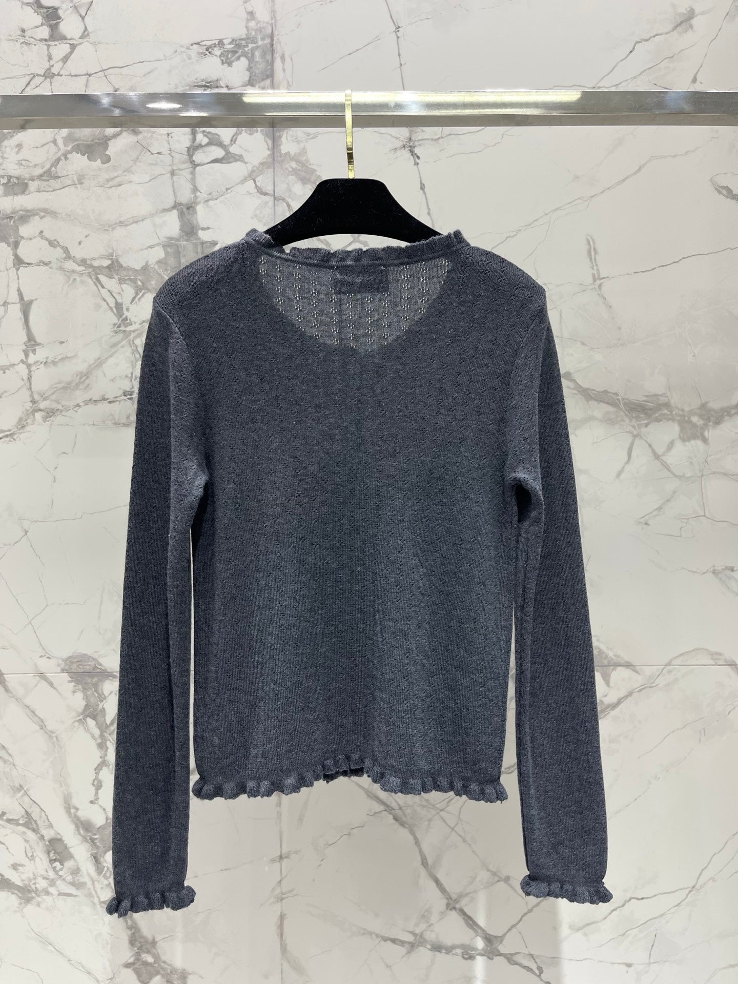 Chanel 2026 Striped Knitwear Two-Piece Set Wool