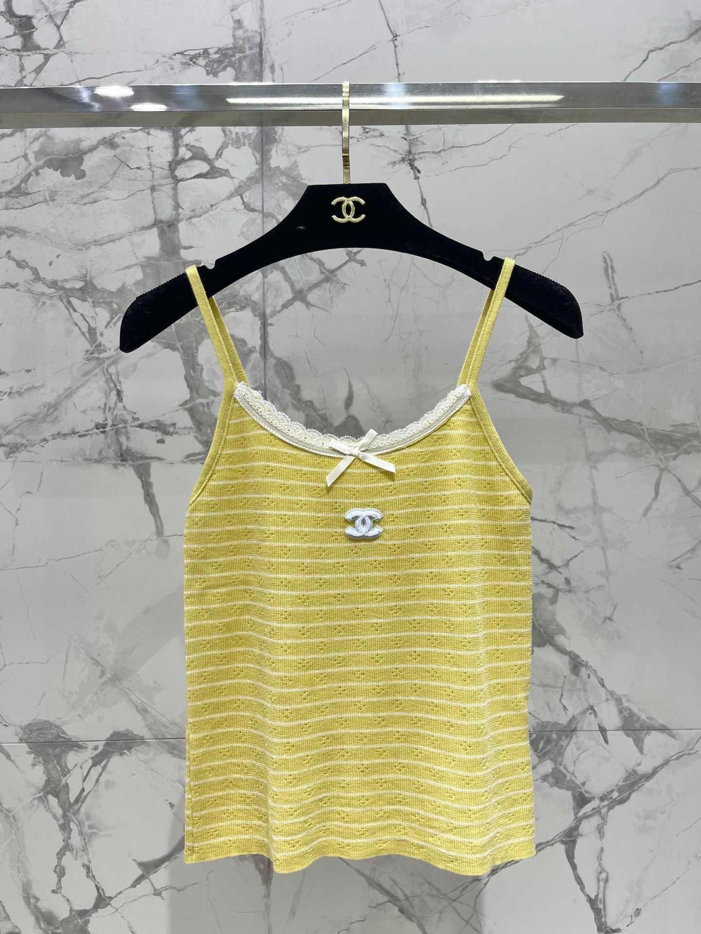 Chanel 2026 Striped Knitwear Two-Piece Set Wool