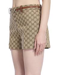 Gucci 2025 Short Camel and Ebony Polyester Fiber