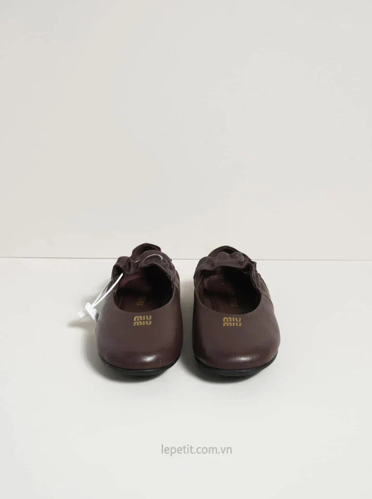 Ruches Nappa Leather Ballerinas 174