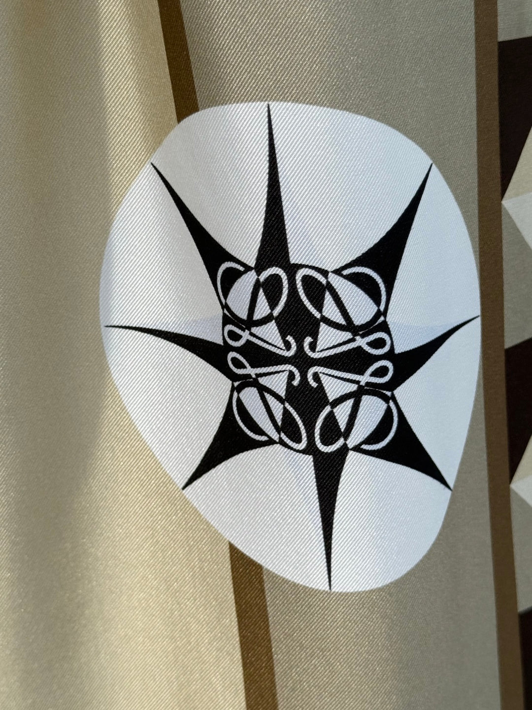 Loewe 25 Pant Beige Brown Silk