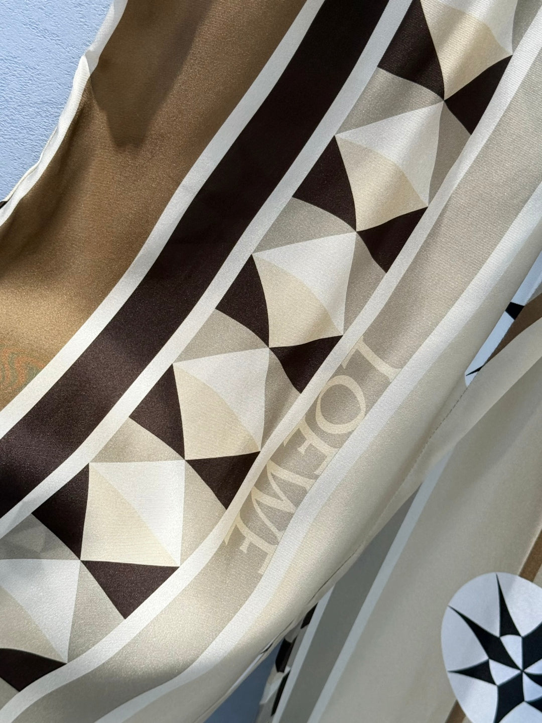 Loewe 25 Pant Beige Brown Silk