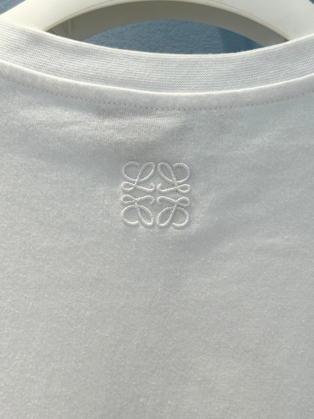 Loewe 25 Pink Bear T-shirt White Cotton