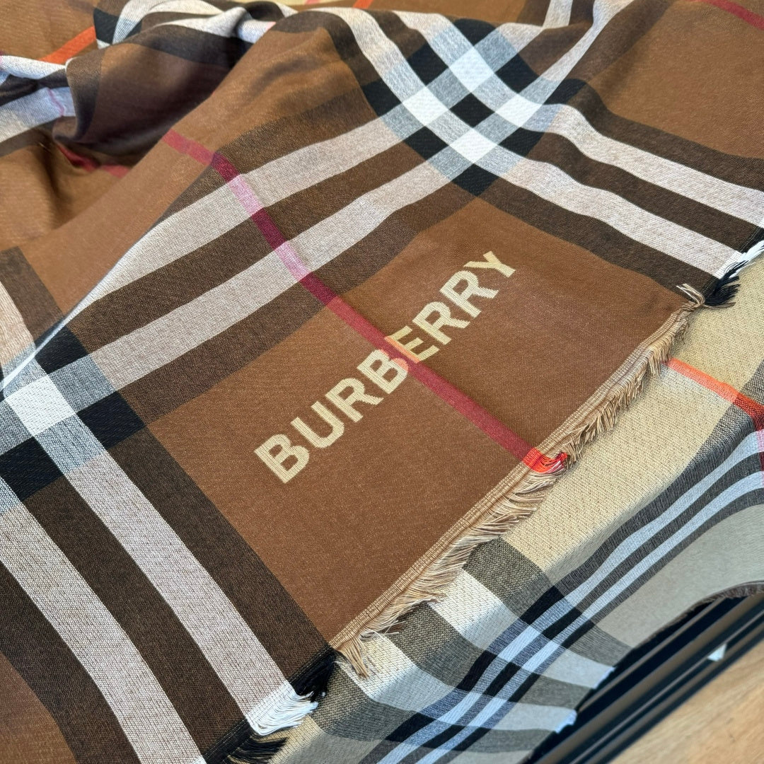 BBR Long Scarf 200CM Brown Cashmere 293338