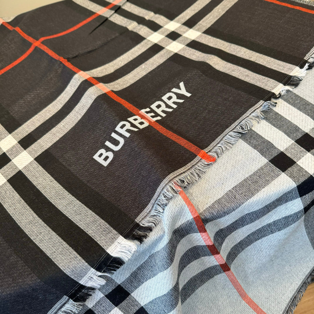 BBR Long Scarf 200CM Black Cashmere 293339