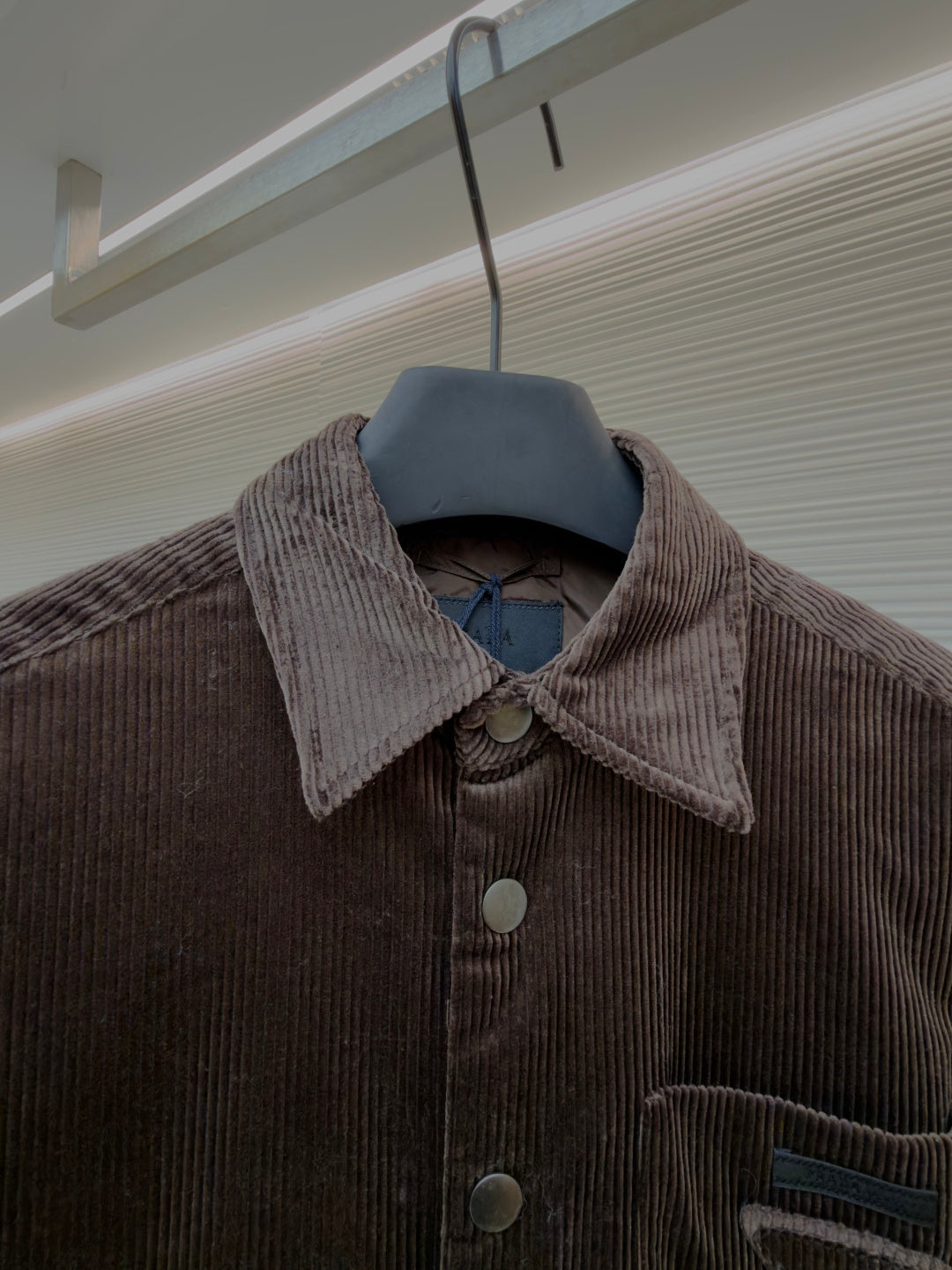 Prada 2025 Shirt Jacket Brown Cotton Wool