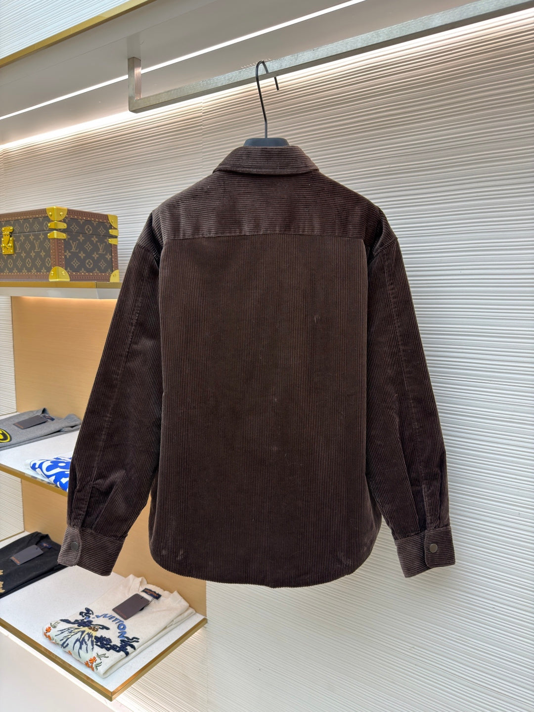 Prada 2025 Shirt Jacket Brown Cotton Wool