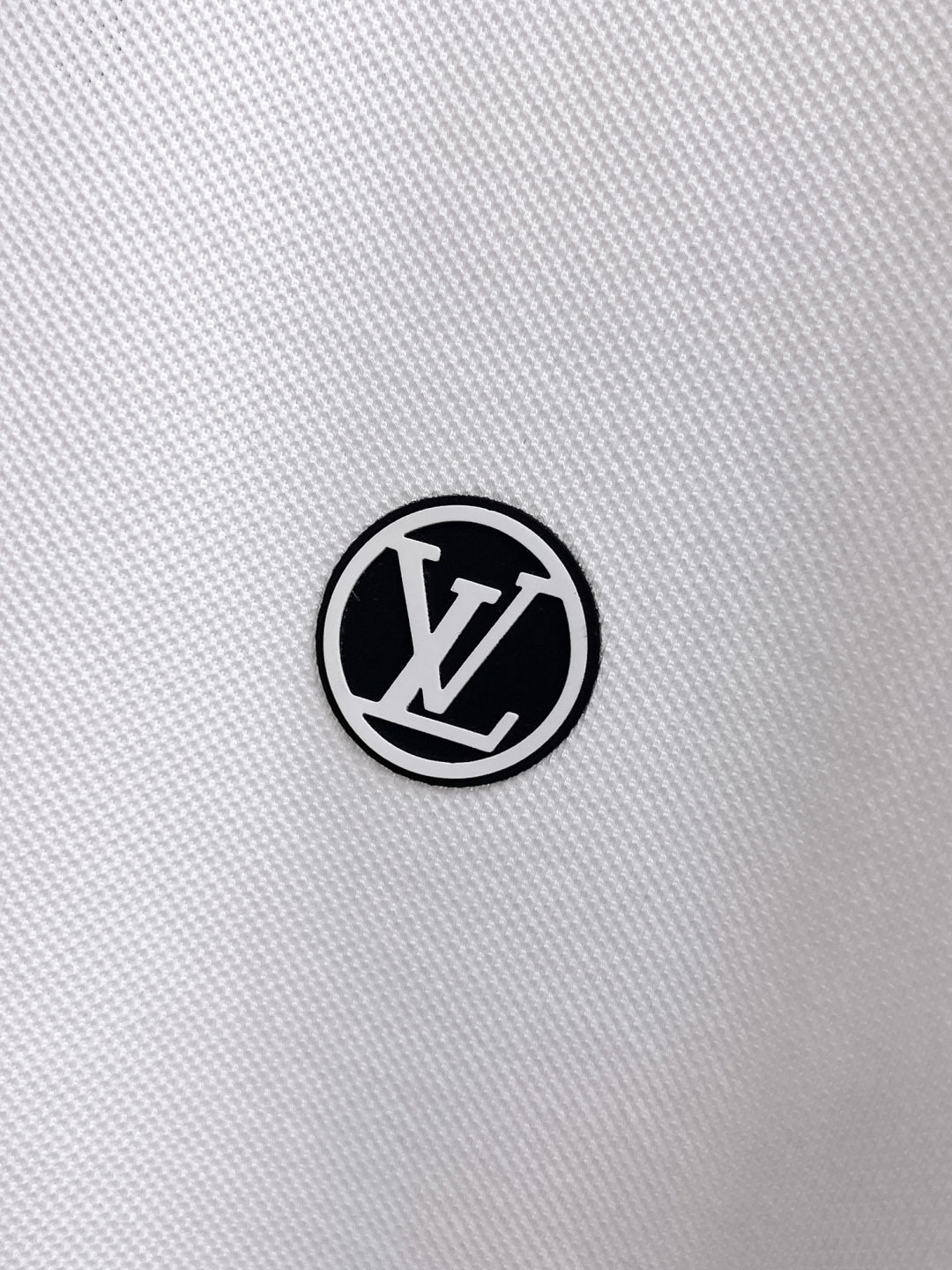 LV POLO WHITE AND BLACK TRIM LONG-STAPLE COTTON 238771