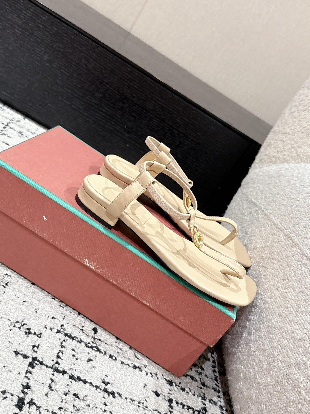 LP Mindil Infra Sandal Light Beige Sheepskin 312458