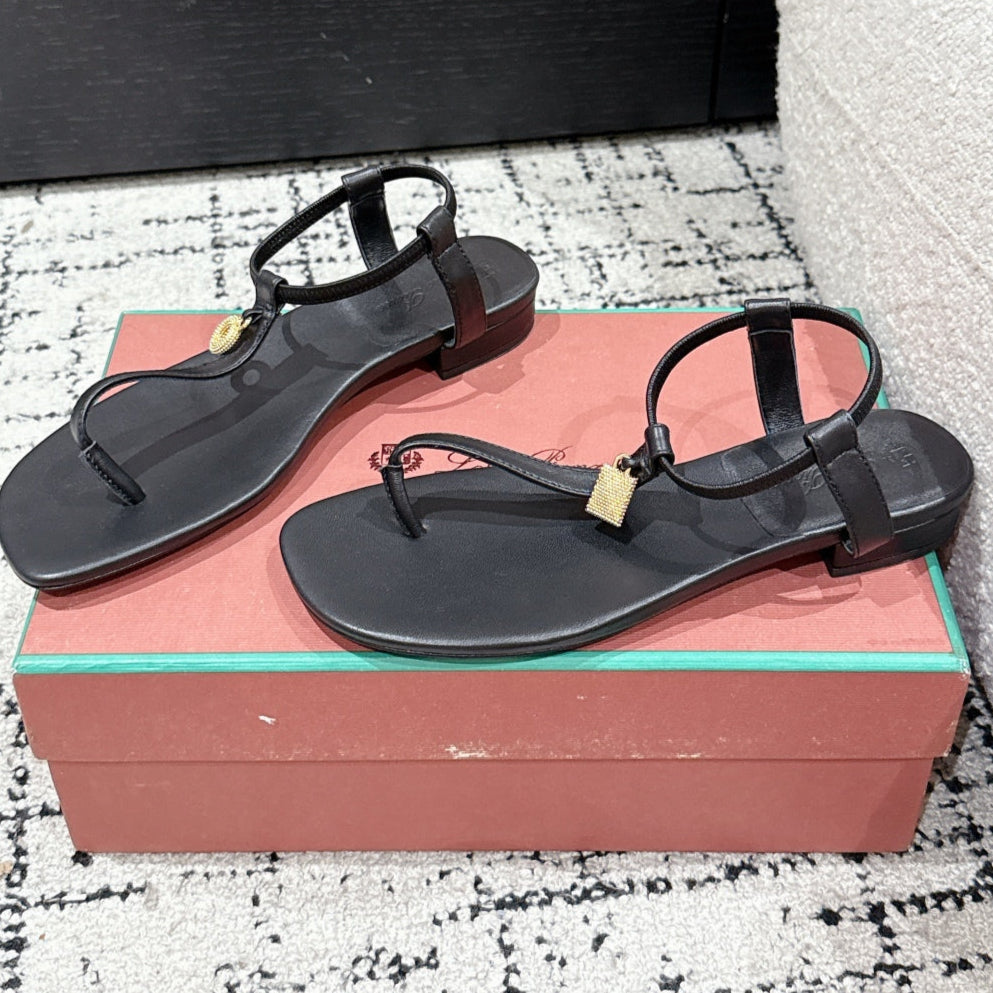 LP Mindil Infra Sandal Black Sheepskin 312459