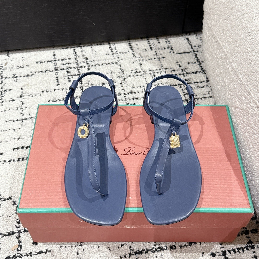 LP Mindil Infra Sandal Navy Blue Sheepskin 312461