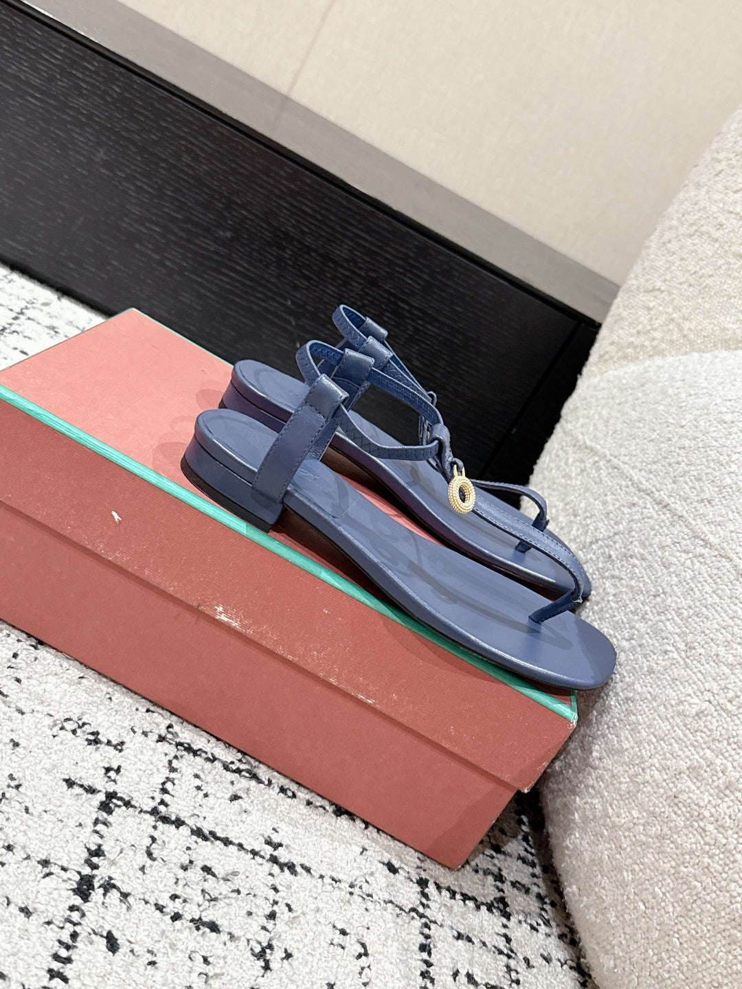 LP Mindil Infra Sandal Navy Blue Sheepskin 312461