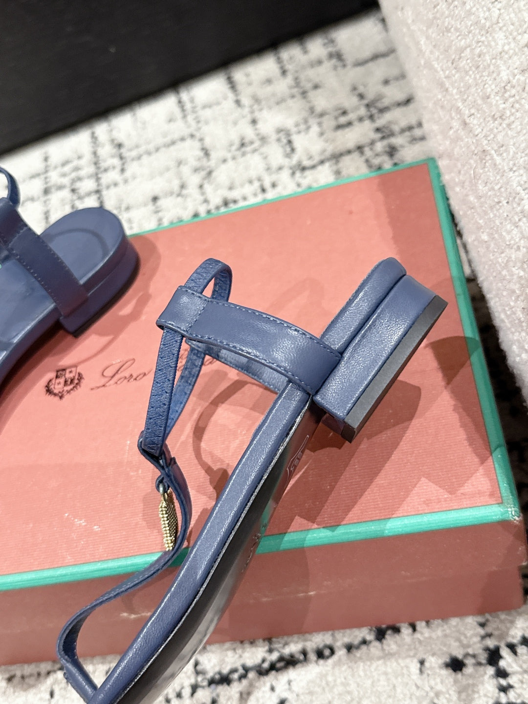 LP Mindil Infra Sandal Navy Blue Sheepskin 312461