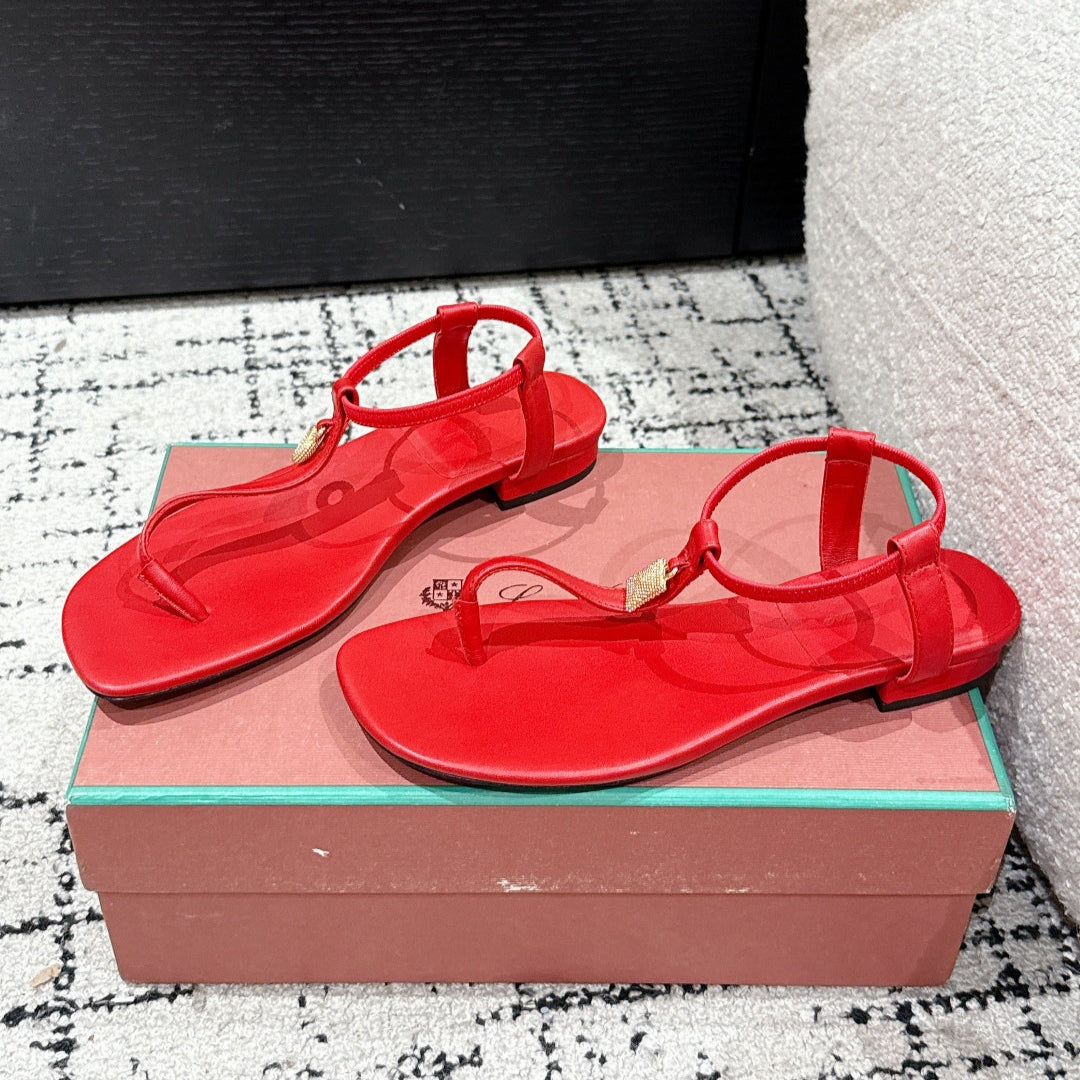 LP Mindil Infra Sandal Red Sheepskin 312462