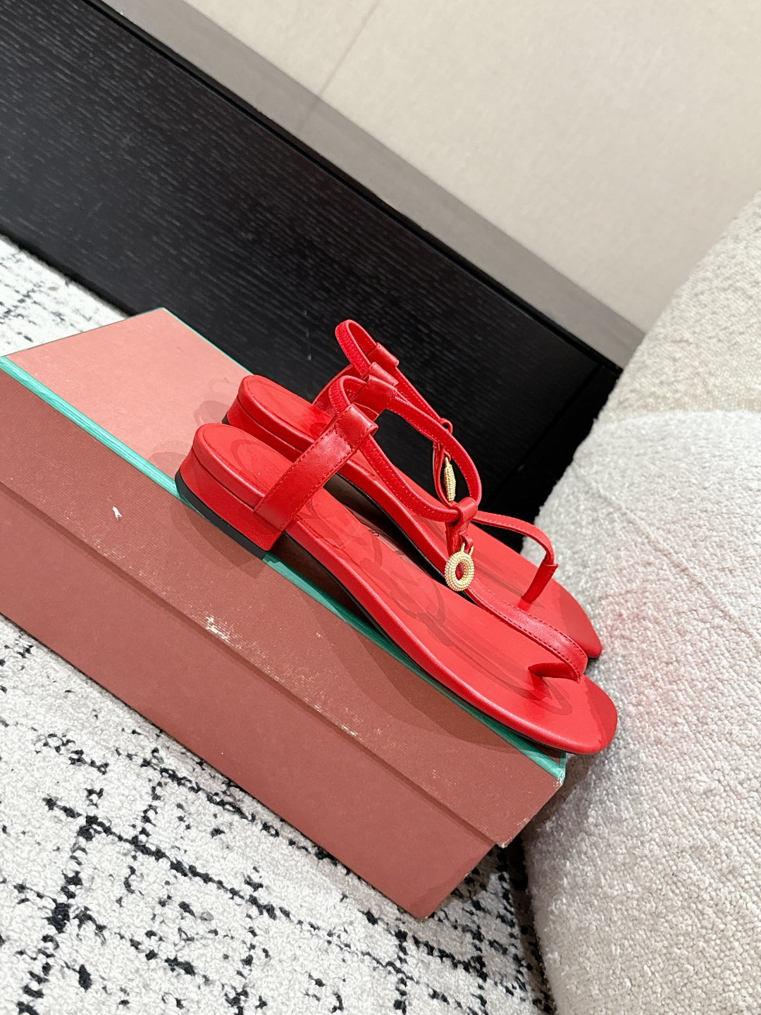 LP Mindil Infra Sandal Red Sheepskin 312462