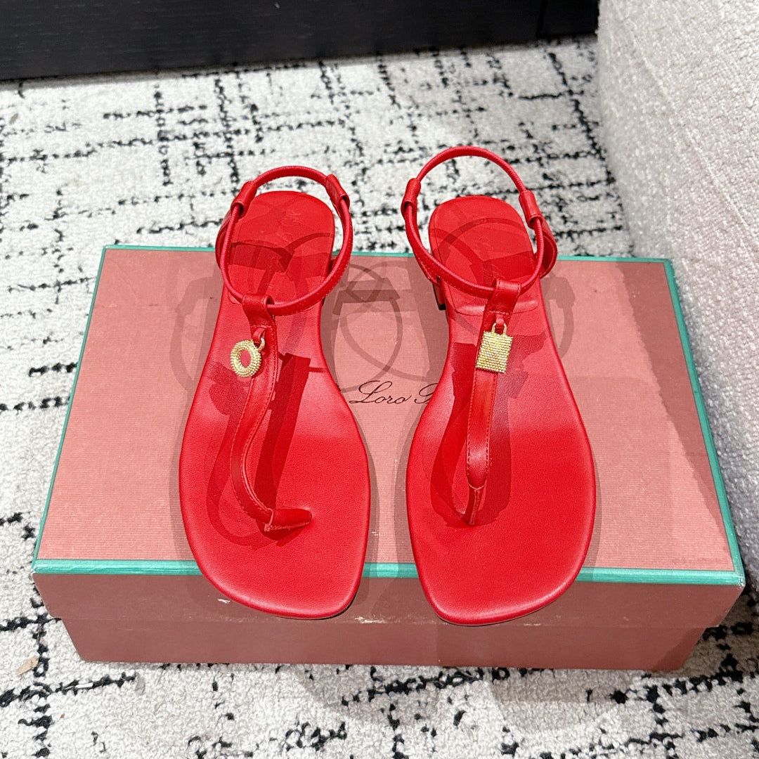 LP Mindil Infra Sandal Red Sheepskin 312462