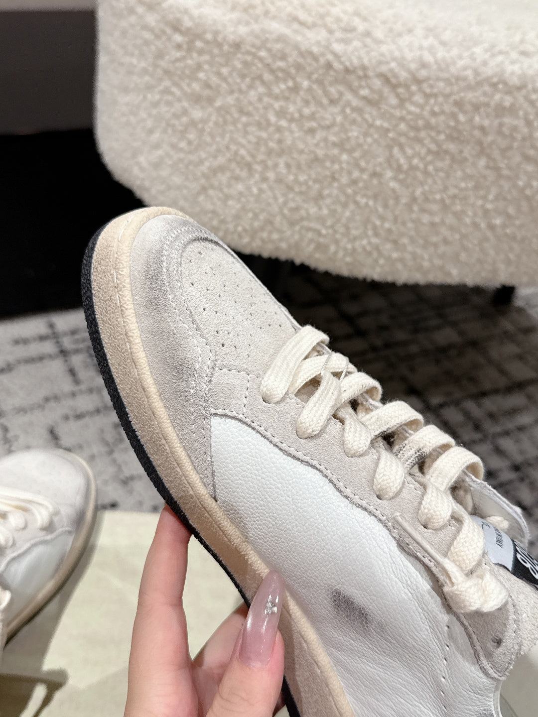 Golden Goose 2025 Star Sneaker Ivory Black mix Gold Suede Cowhide 500612