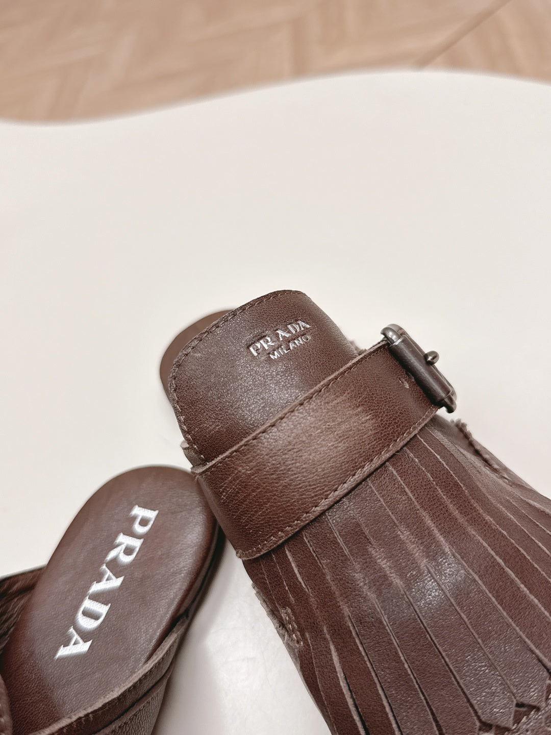 PRA 26S Mule Brown Calfskin 600592