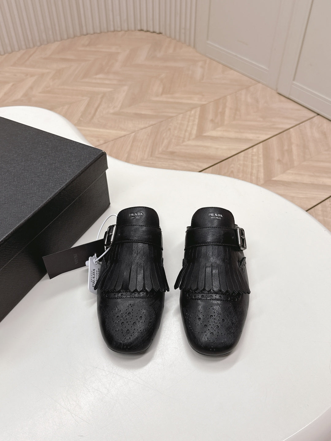 PRA 26S Mule Black Calfskin 600593