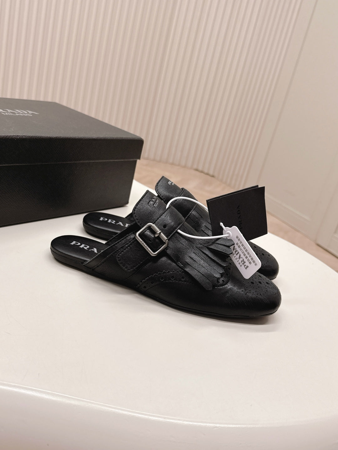 PRA 26S Mule Black Calfskin 600593