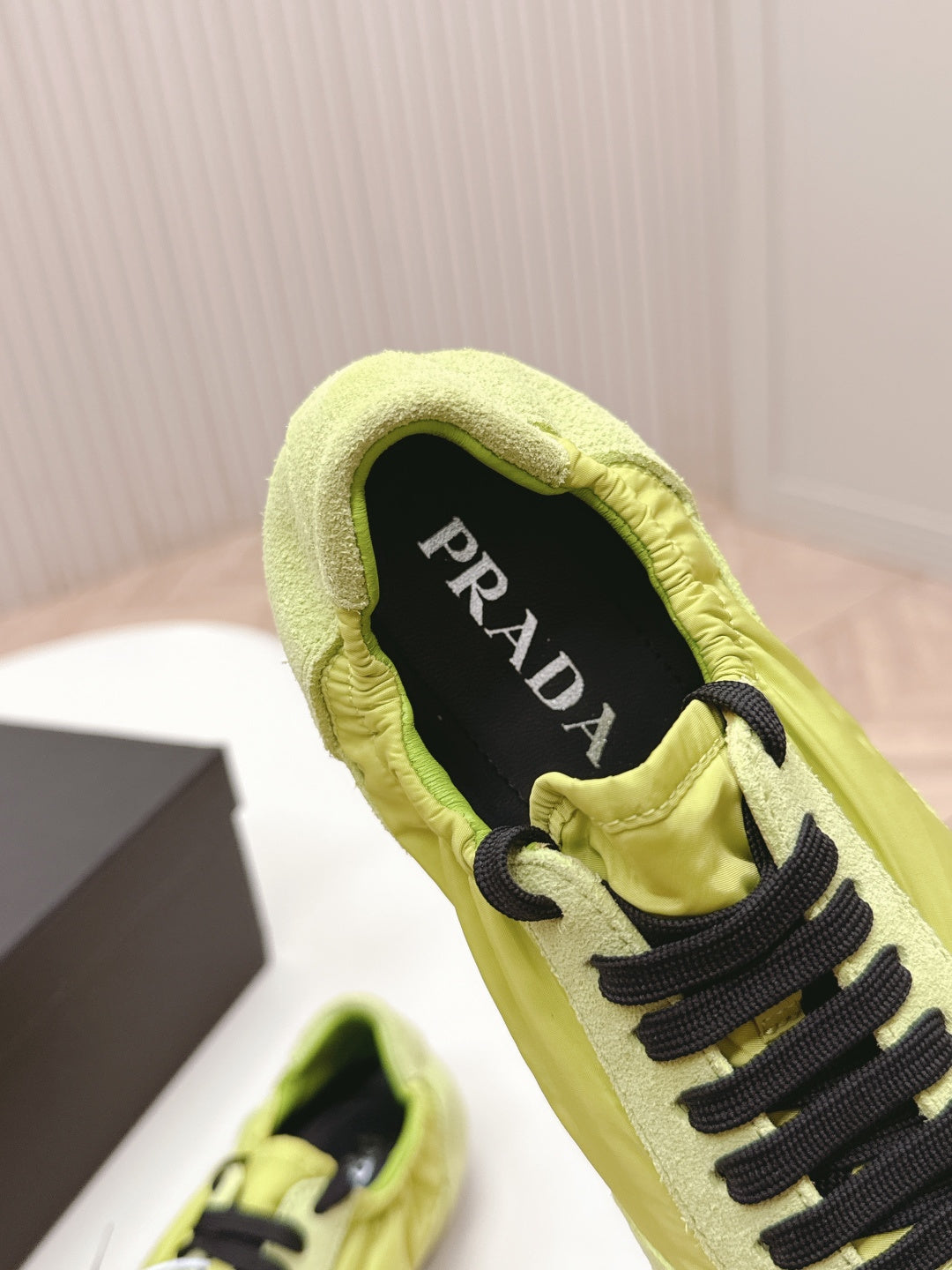 PRA 26S Sneaker Lime Green Suede Canvas 600601