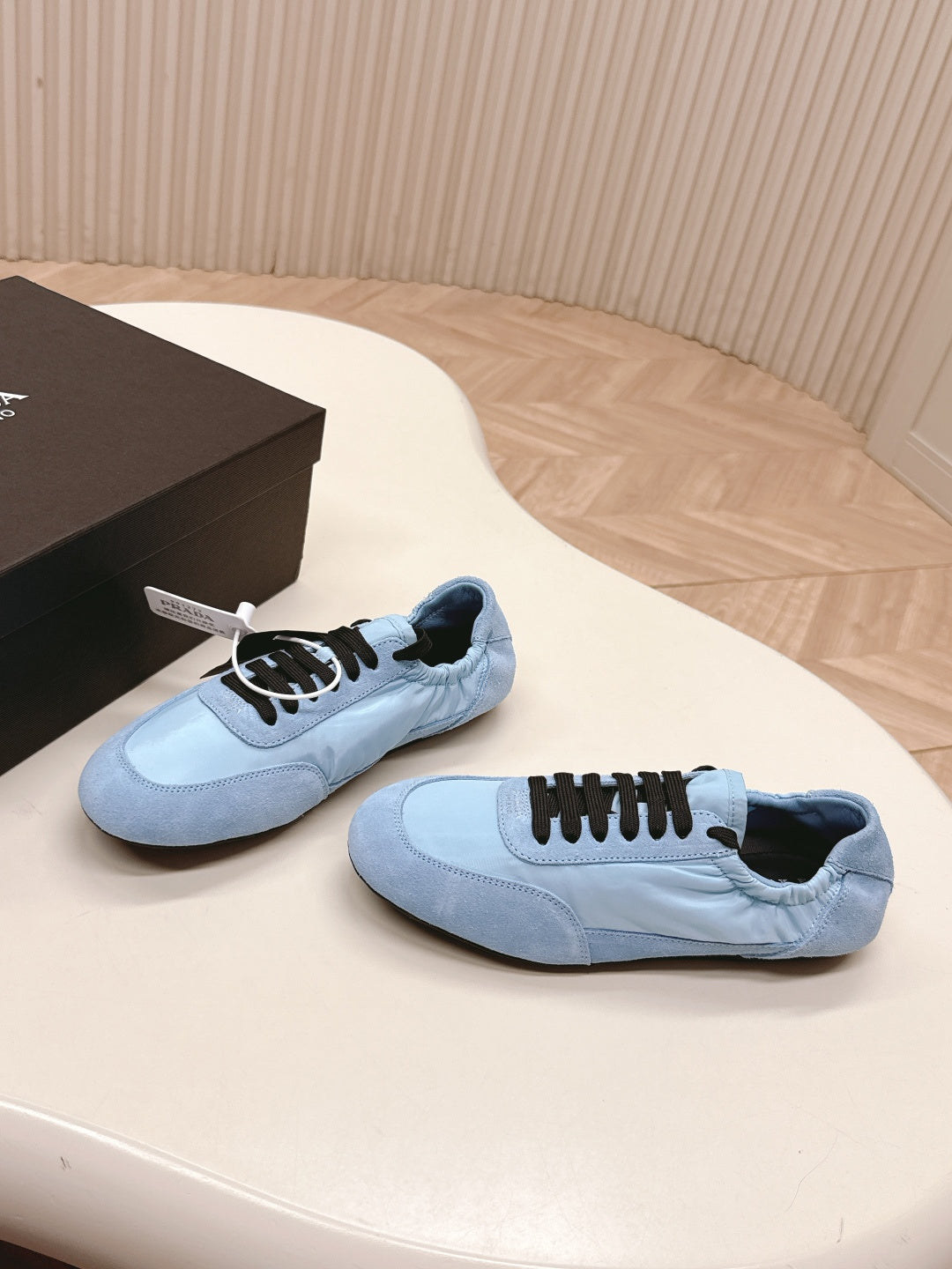 PRA 26S Sneaker Light Blue Suede Canvas 600602