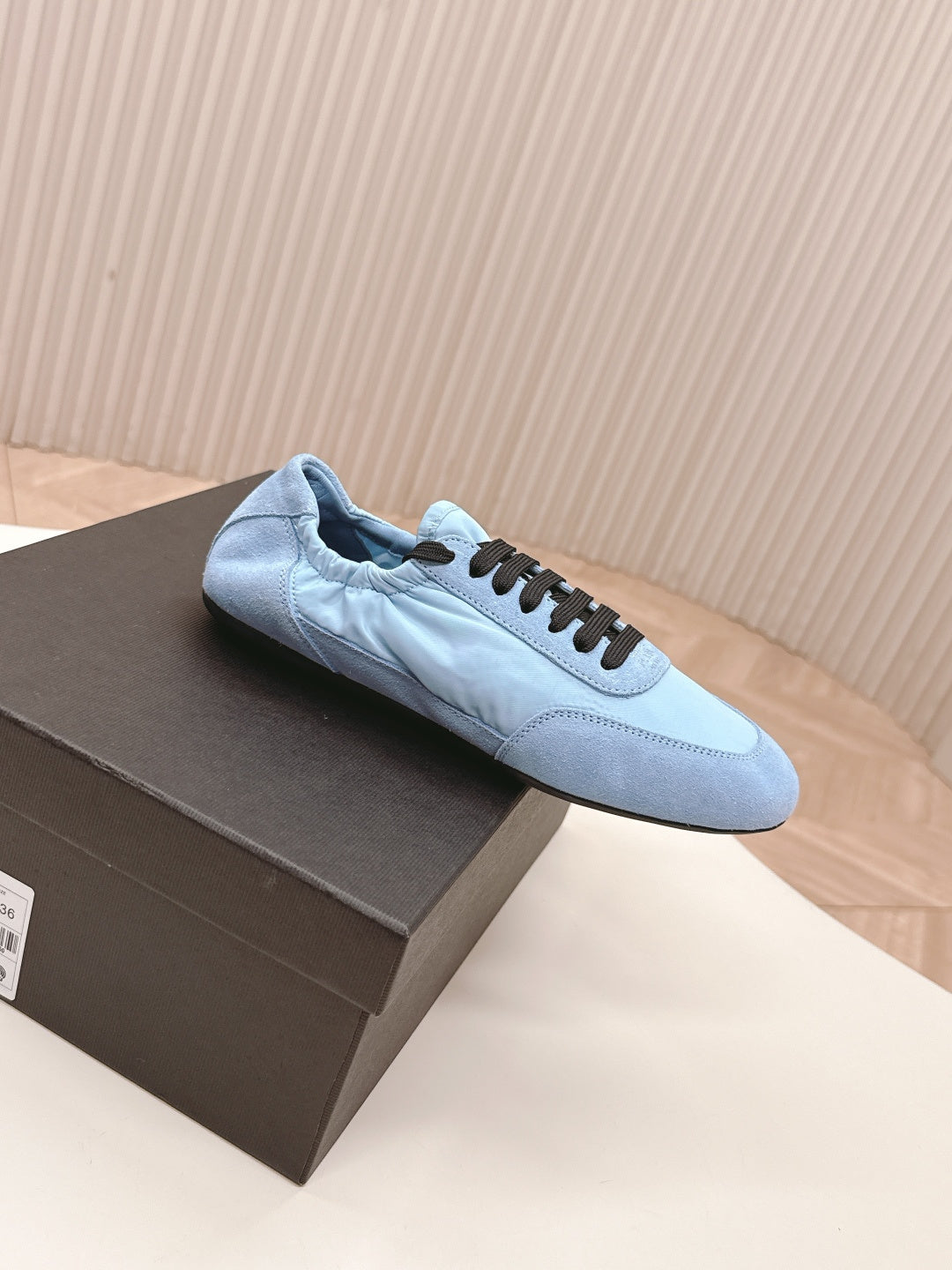 PRA 26S Sneaker Light Blue Suede Canvas 600602