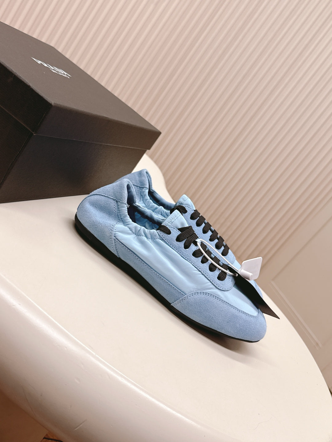 PRA 26S Sneaker Light Blue Suede Canvas 600602