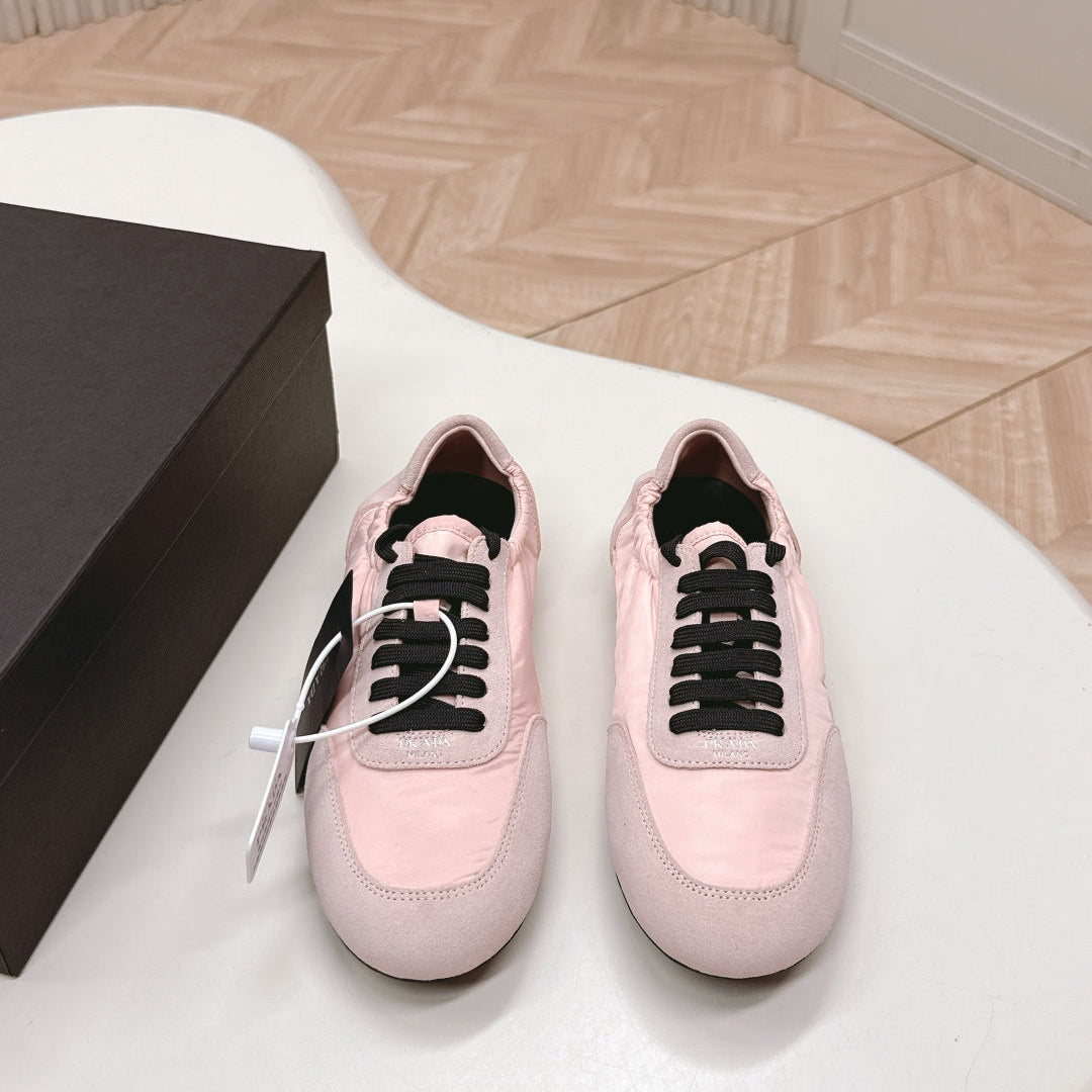 PRA 26S Sneaker Light Pink Suede Canvas 600604