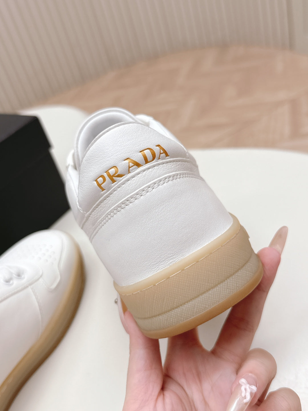 Prada 2025 Sneaker White Cowhide 410400