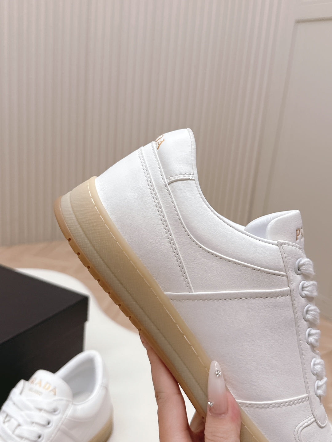 Prada 2025 Sneaker White Cowhide 410400