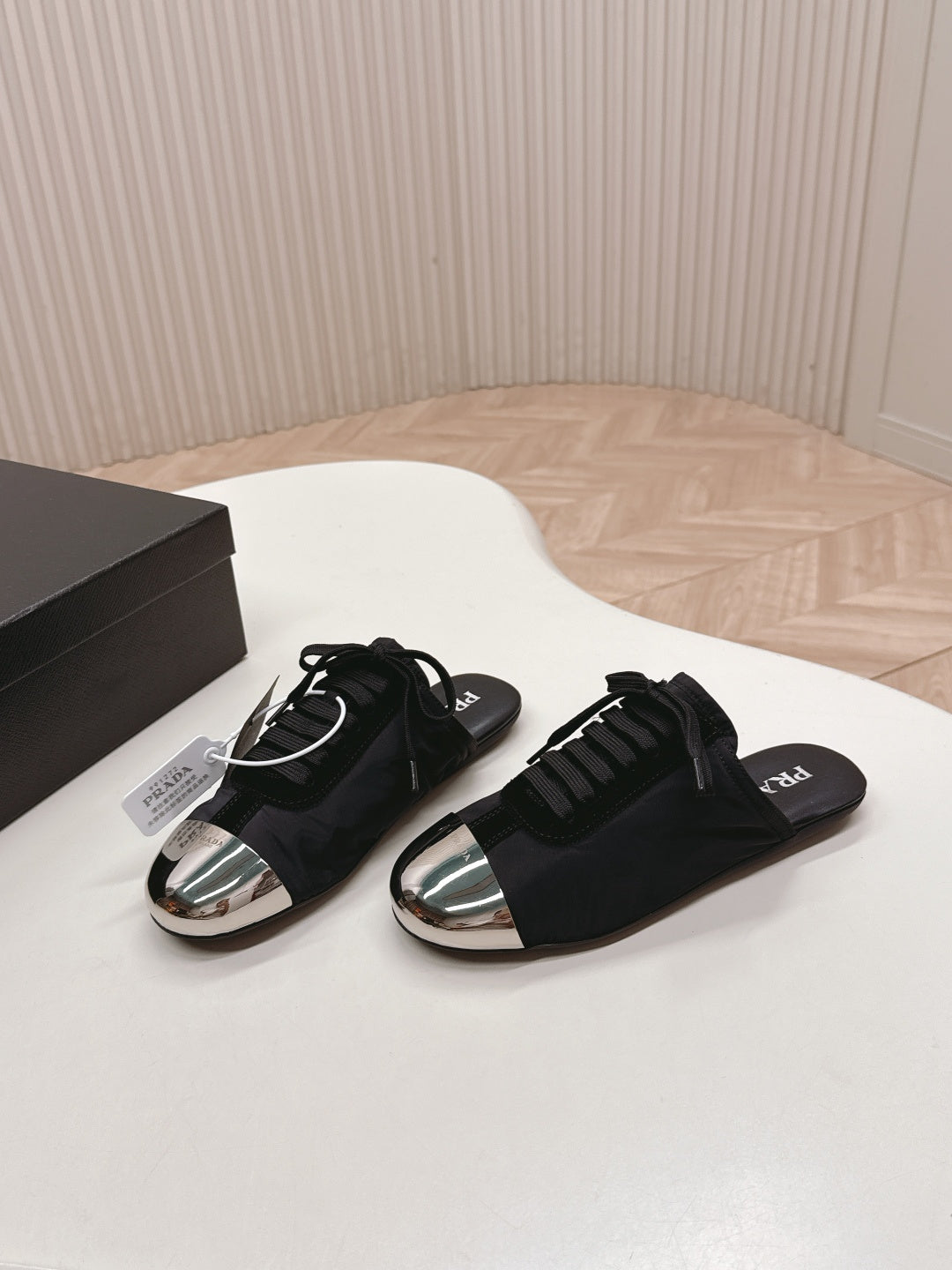 PRA 26S Mule Sneaker Black Sliver Canvas 600619