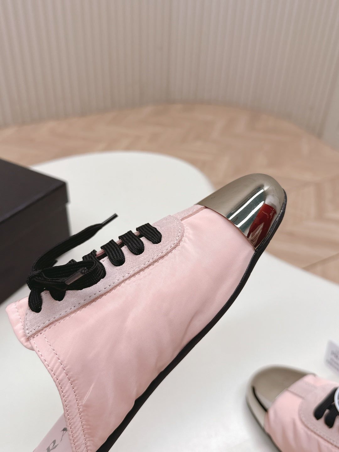 PRA 26S Mule Sneaker Light Pink Sliver Canvas 600622