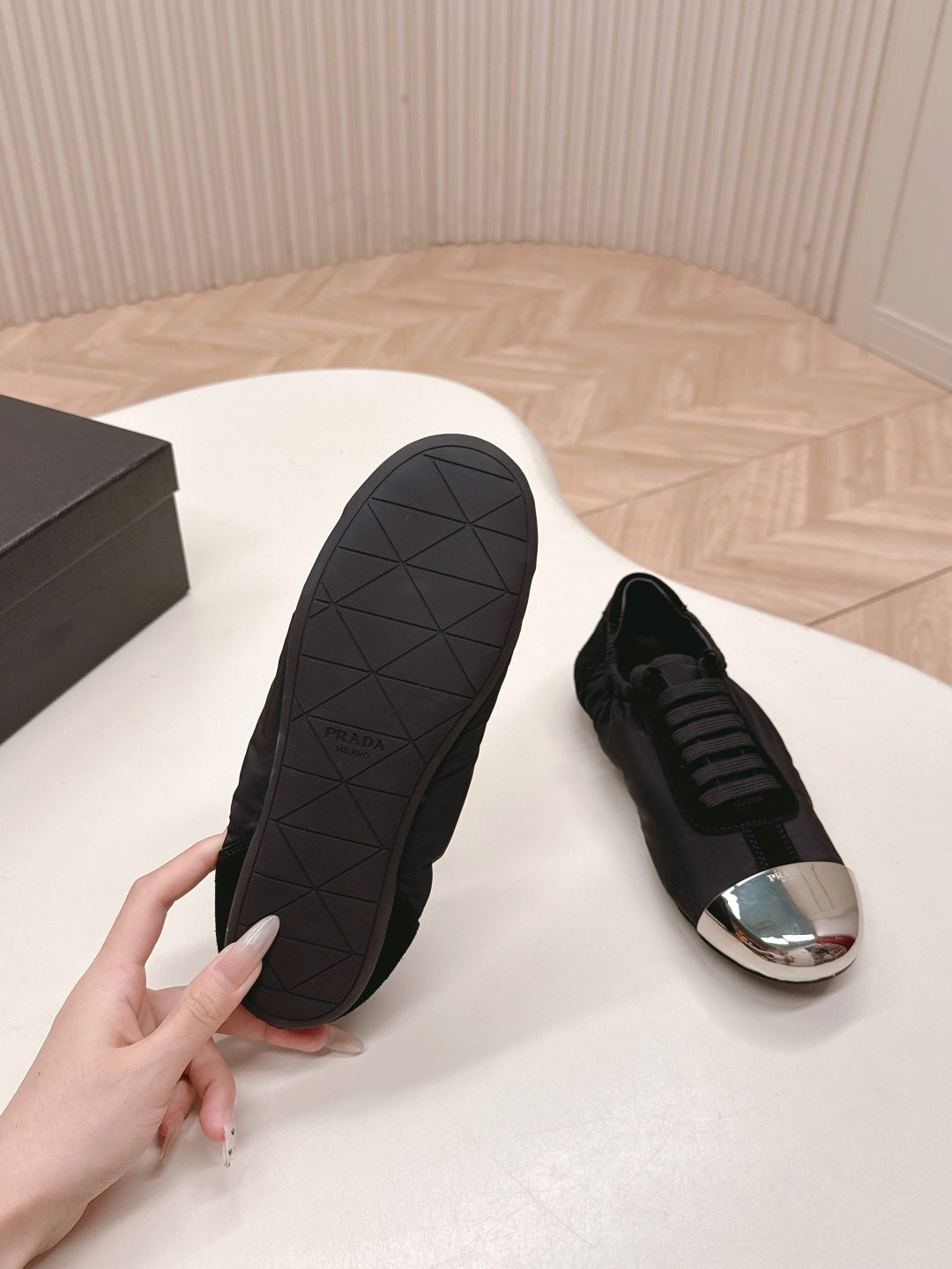 PRA 26S Mary Jane Black Sliver Canvas 600628