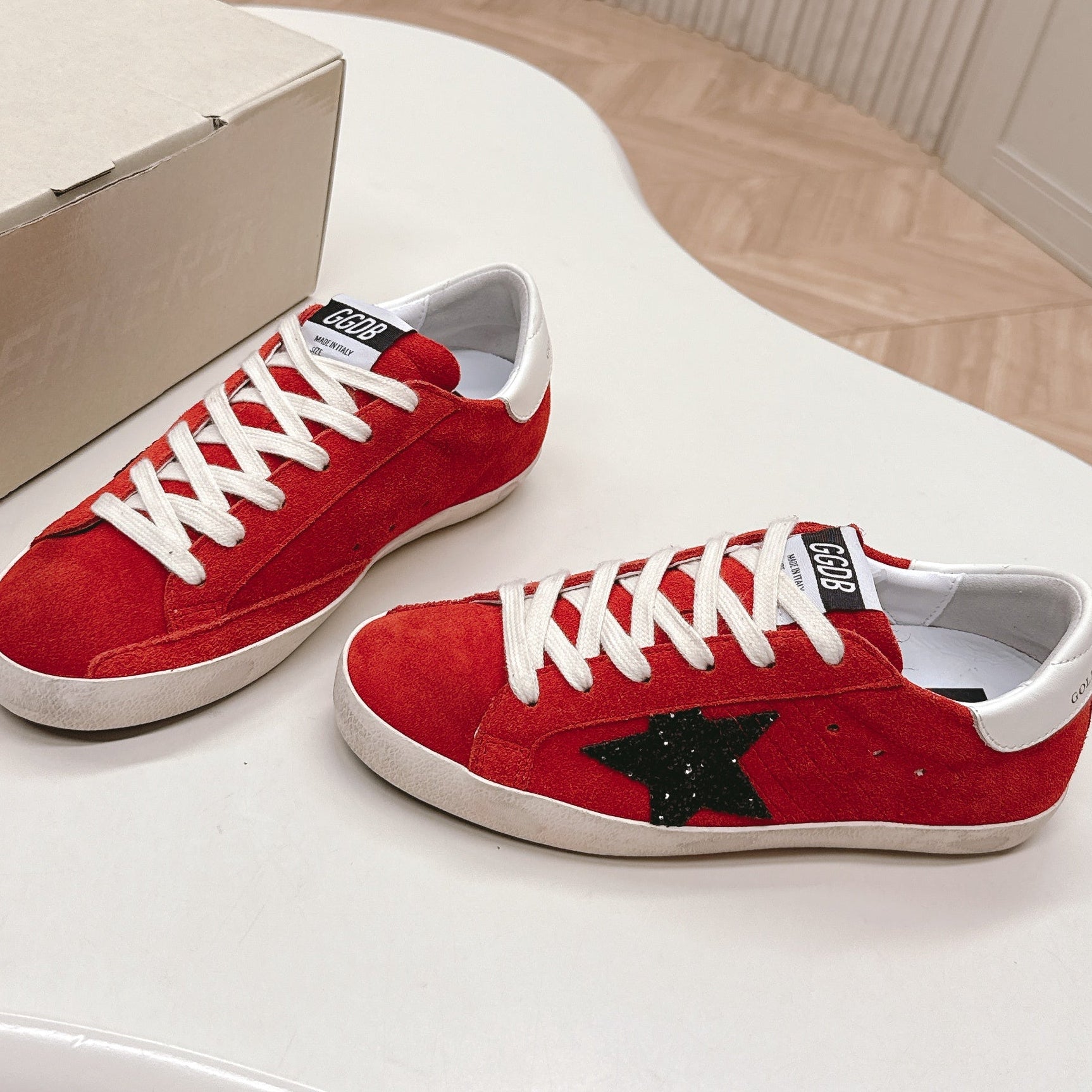 Golden Goose 2025 Sneaker Red mix Black Suede 426912