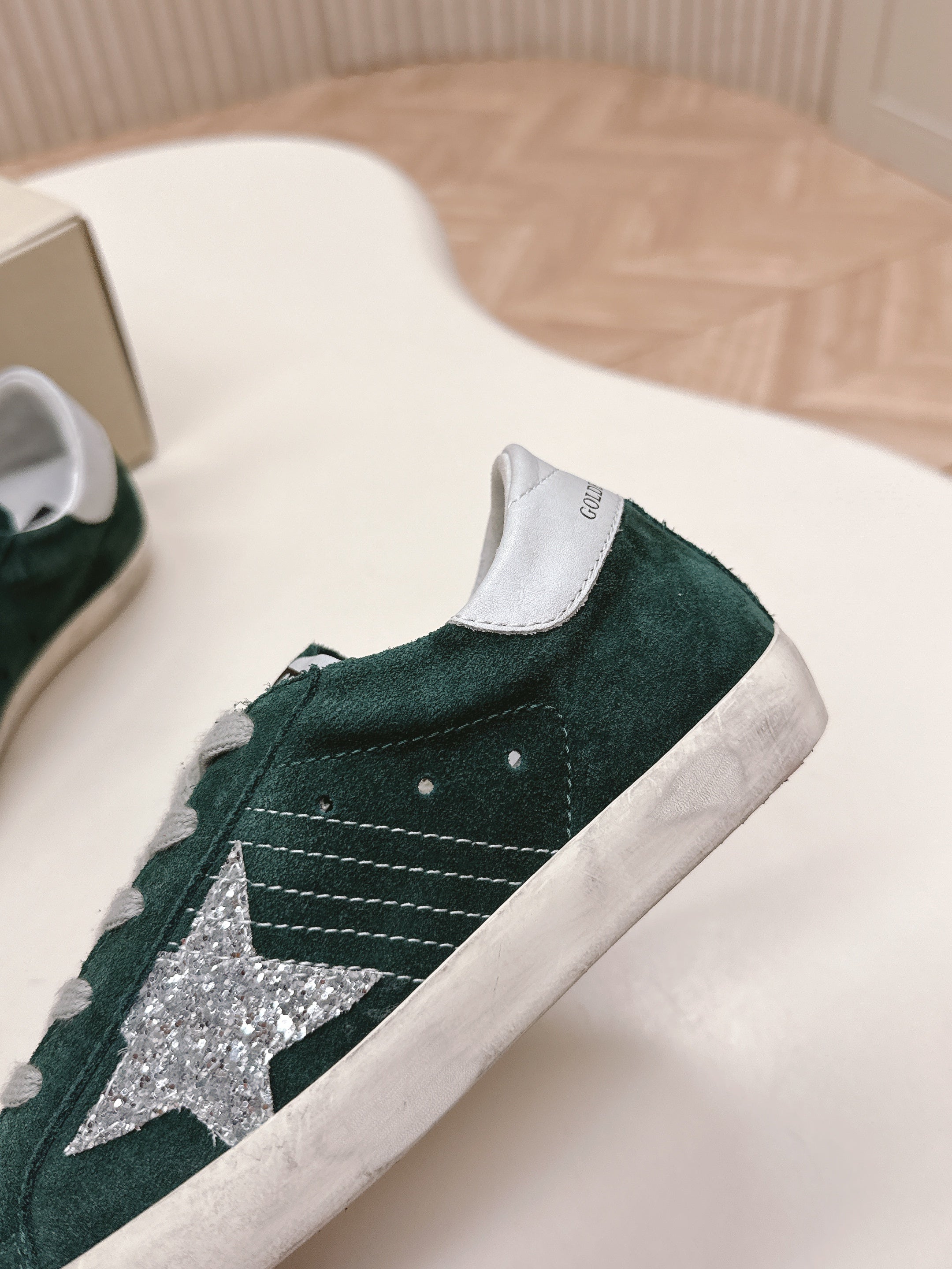 Golden Goose 2025 Sneaker Green mix Silver Suede 426917