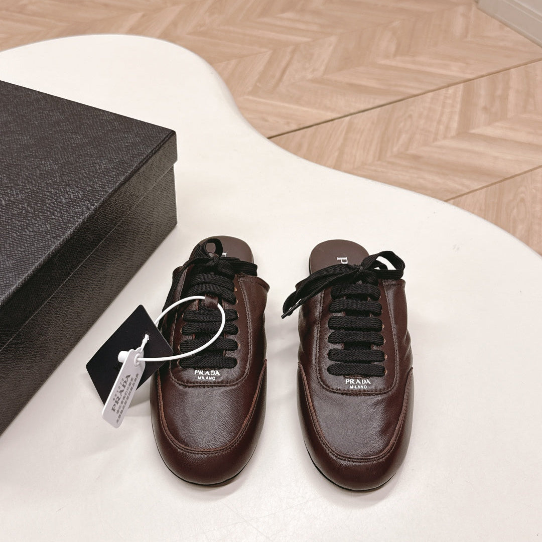 PRA 26S Mule Sneaker Dark Brown Sheepskin 600616