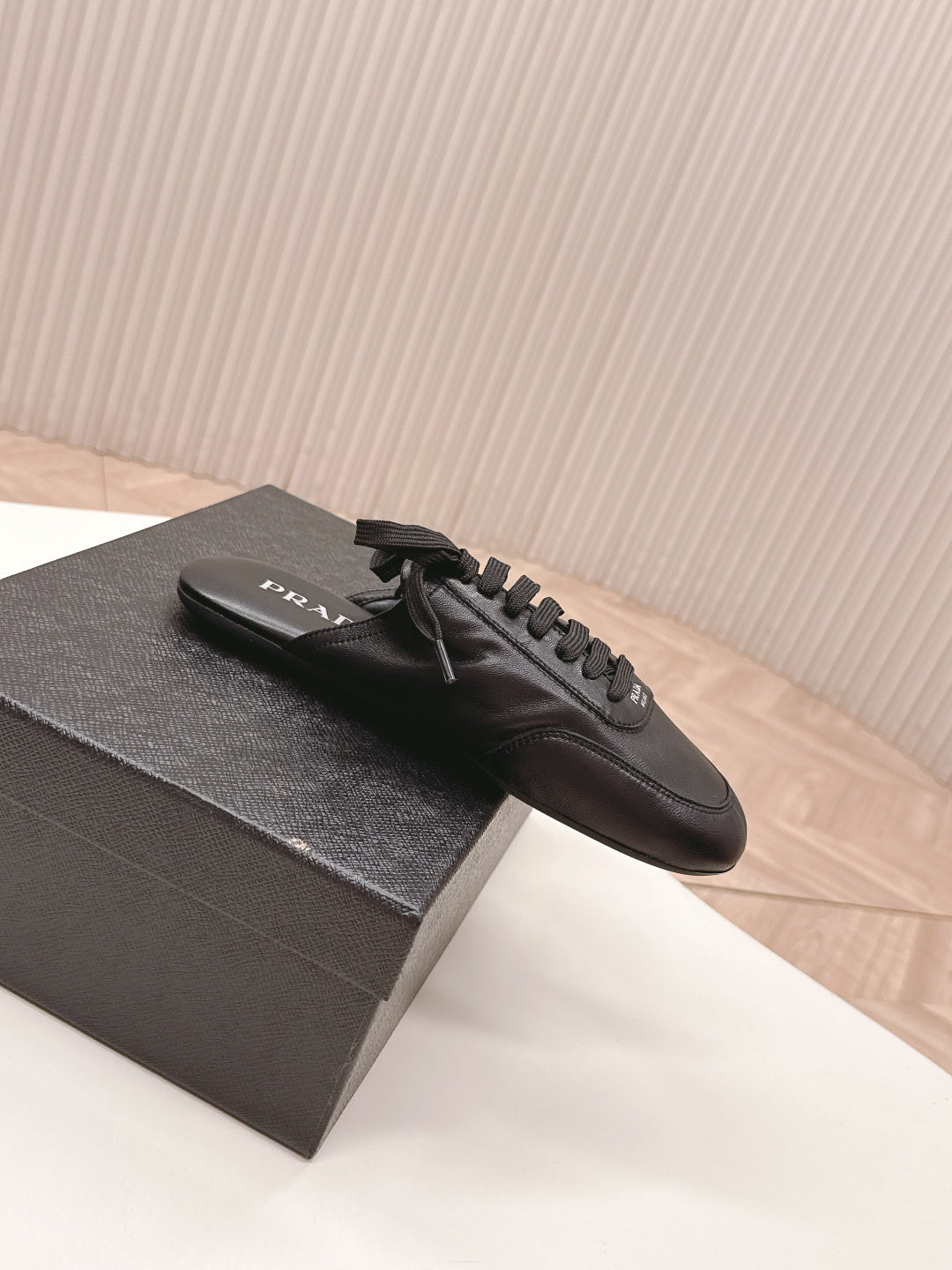 PRA 26S Mule Sneaker Black Sheepskin 600618