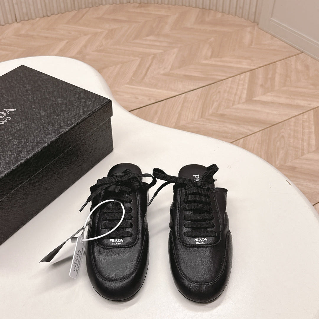 PRA 26S Mule Sneaker Black Sheepskin 600618