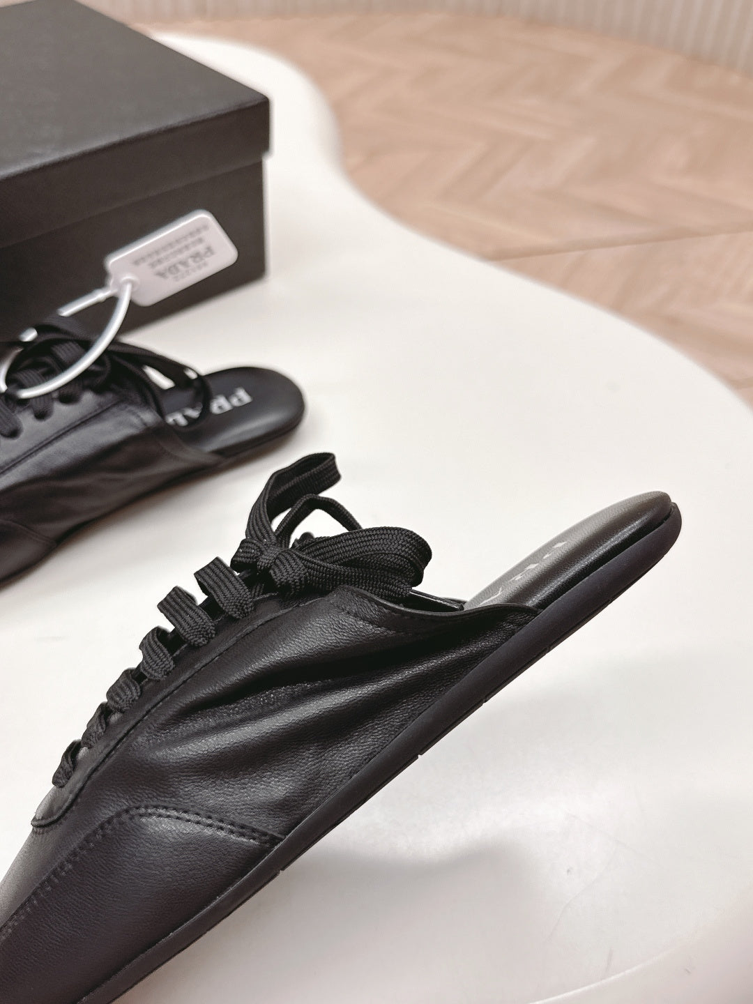 PRA 26S Mule Sneaker Black Sheepskin 600618