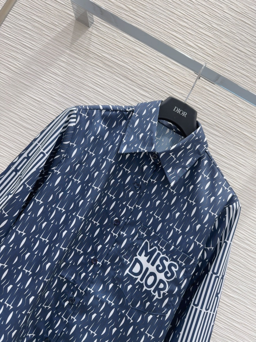 CD 25 Miss Dior Shirt Blue Polyester
