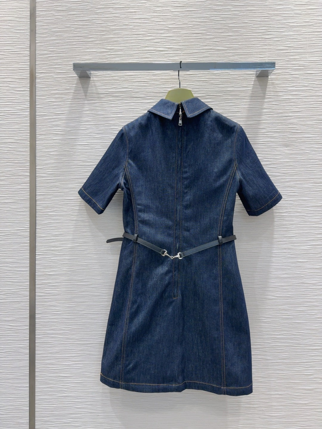 Gucci 25 Denim Dress Blue Cotton