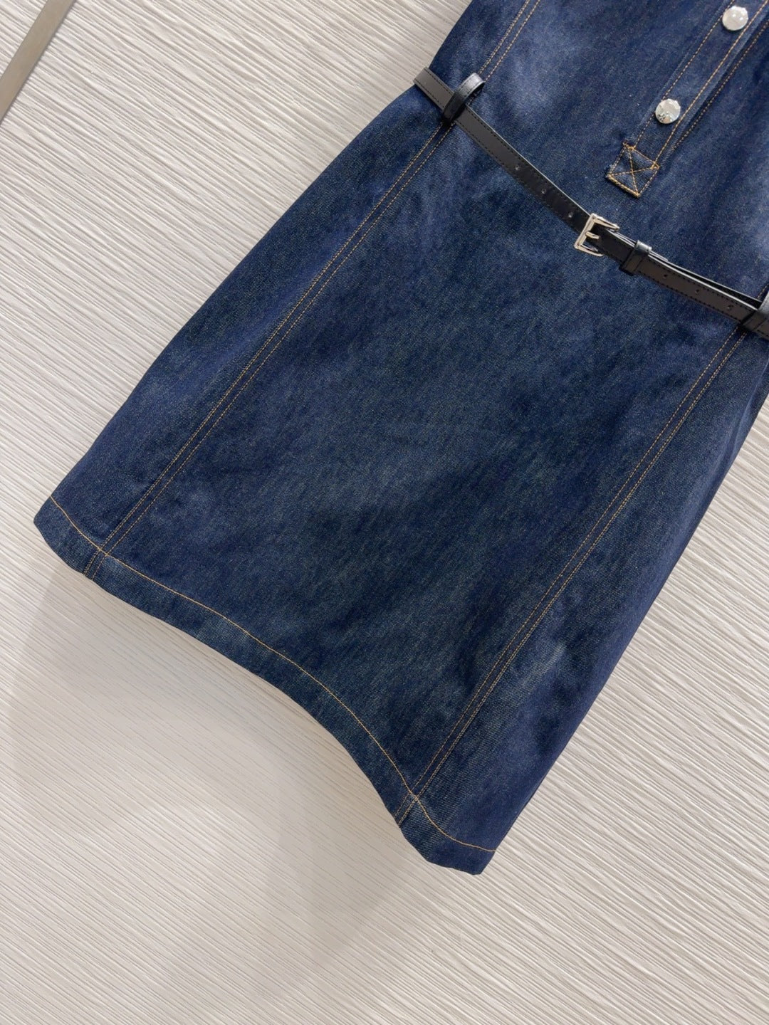 Gucci 25 Denim Dress Blue Cotton