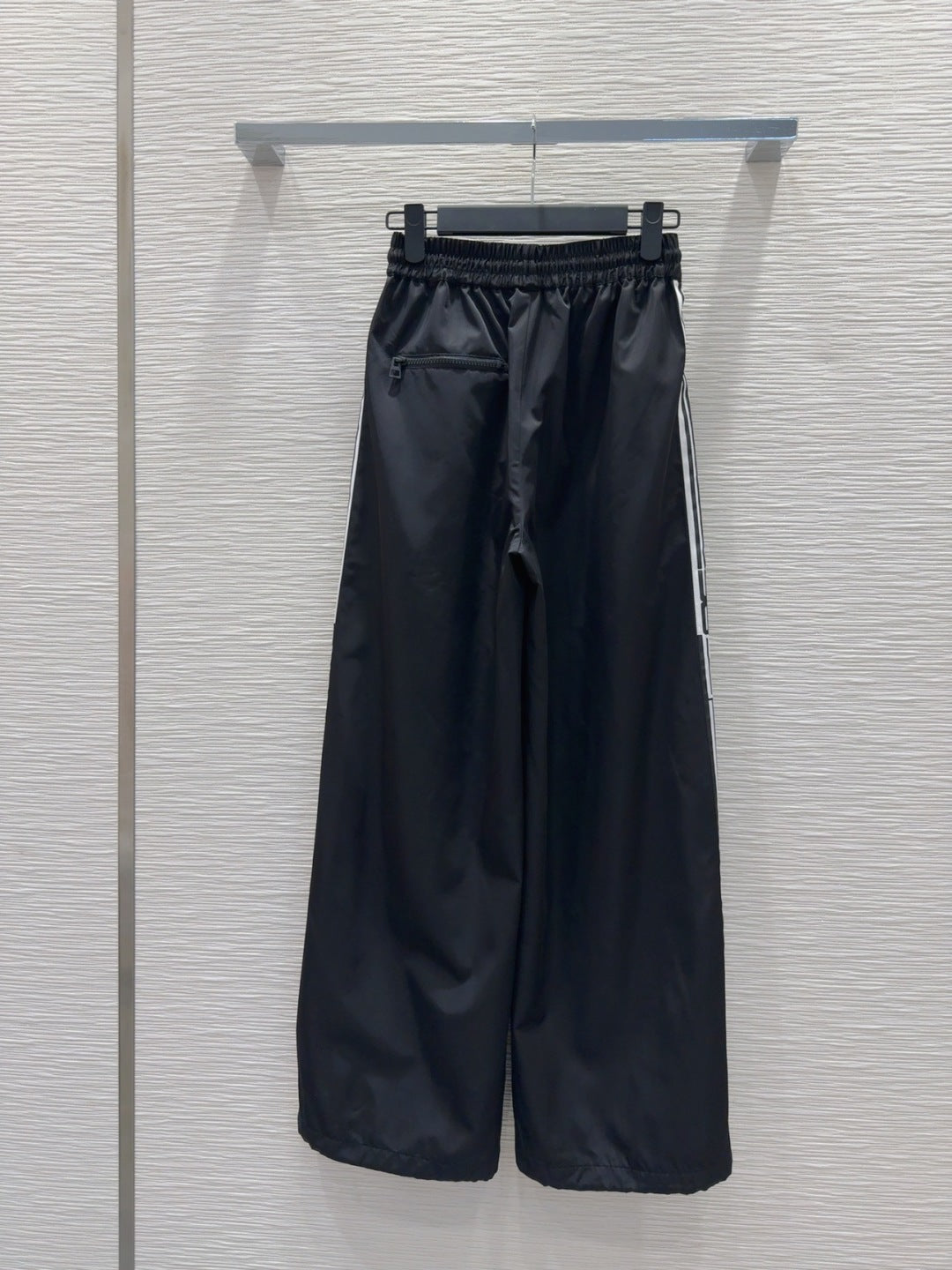 CD 25 Casual Trouser Black White Polyester